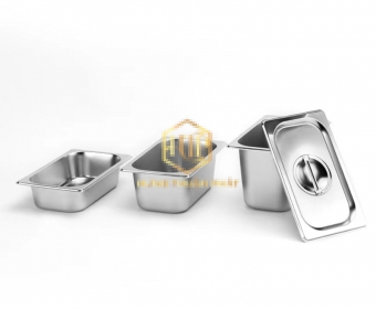Khay Inox G/N - 1/4 - Khay Kem Inox 1/4 - Khay buffet 1/4