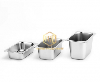 Khay Inox G/N - 1/9 - Khay Kem Inox 1/9 - Khay buffet 1/9