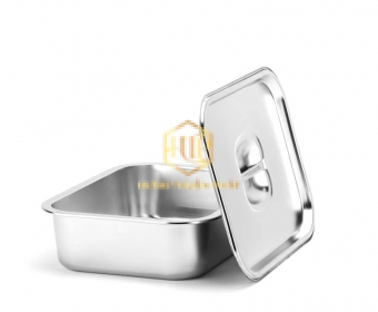 Khay Inox dày sâu lòng cao cấp 35 x 50 cm