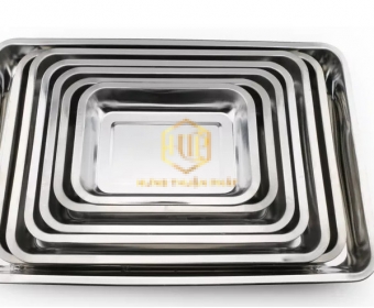 Khay Inox sâu lòng - chiều cao 4.8 cm