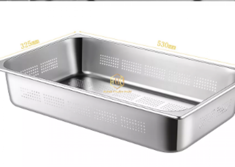Khay Inox G/N lỗ 1/1 - Khay buffet lỗ 1/1