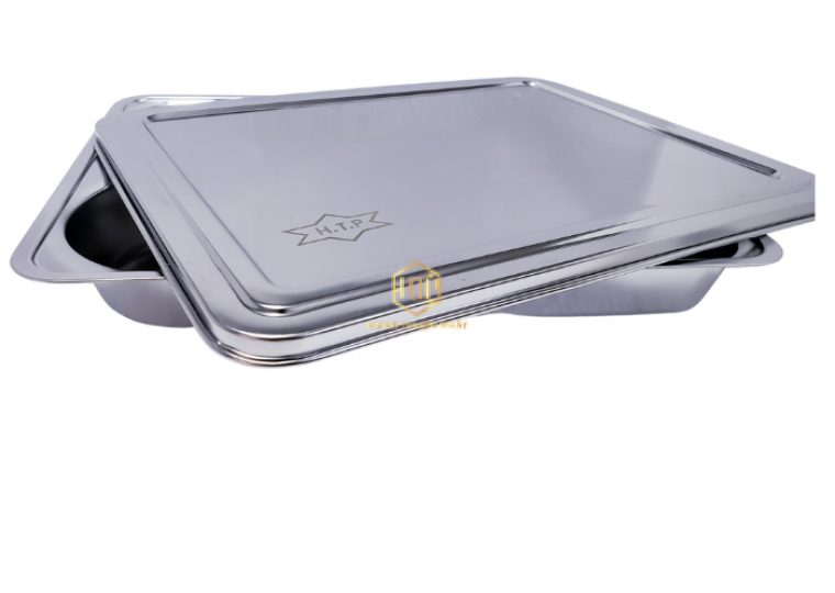 Khay cơm 5 ngăn sâu lòng ( Inox 304)