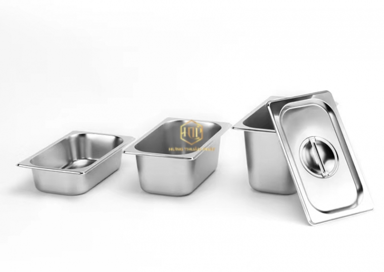 Khay Inox G/N - 1/3 - Khay Kem Inox 1/3 - Khay buffet 1/3