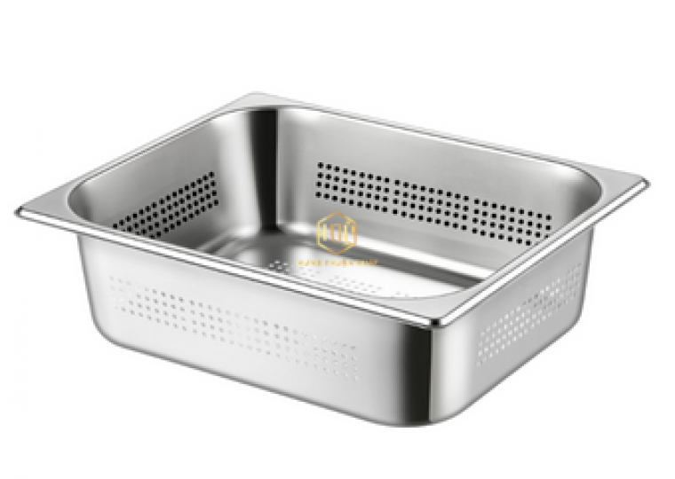 Khay Inox G/N lỗ 1/2 - Khay buffet lỗ 1/2