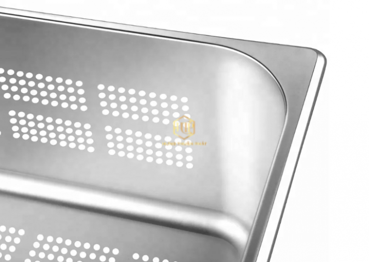 Khay Inox G/N lỗ 1/2 - Khay buffet lỗ 1/2