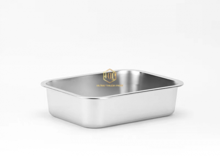 Khay Inox dày sâu lòng cao cấp 40 x 60 cm 